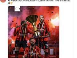 Euforia AC Milan Juara Serie A Membahana di Linimasa