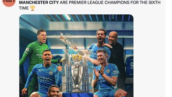 City pun telah menjadi juara Liga Inggris sebanyak 6 kali. Foto: Twitter