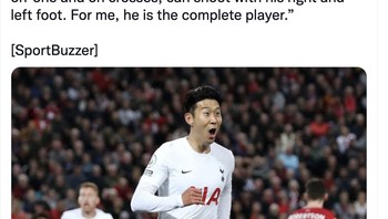 Pemain Brentford mengakui kehebatan Son. Dia punya semangat luar biasa, kuat secara teknis, one on one dan umpan silang, dengan kaki kanan dan kiri. Bagi saya, dia pemain yang komplet. Foto: Twitter