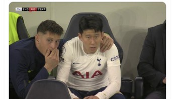 Son mencetak 23 gol dan tanpa penalti, puji netizen ini. Foto: Twitter