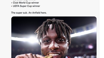 Origi banyak dipuja karena sering menentukan dengan golnya walau banyak berperan sebagai cadangan. Banyak gelar diraihnya bersama Liverpool. Foto: Twitter