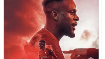 Ilustrasi penghormatan bagi Origi. Foto: Twitter