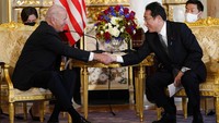 Landasan kunjungan dua hari Biden ini, mencakup pertemuan dengan para pemimpin Jepang, India, dan Australia. Pertemuan tersebut juga akan menjadi peluncuran Kerangka Ekonomi Indo-Pasifik. (AP Photo/Evan Vucci)