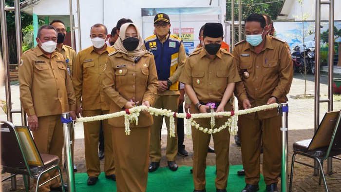 Peresmian hasil pembangunan infrastruktur di Kabupaten Mojokerto