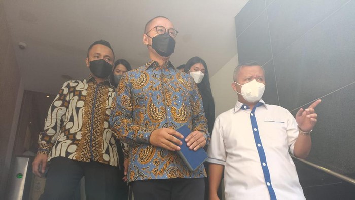 Sekjen PAN Eddy Soeparno di Polda Metro Jaya