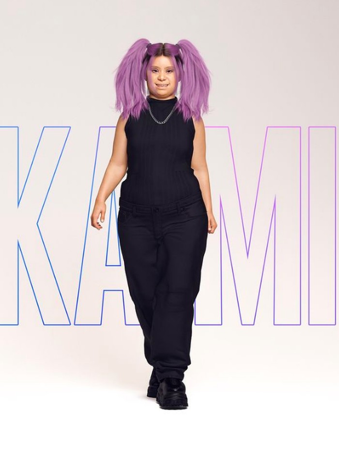 Virtual influencer down syndrome