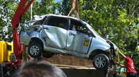 Diketahui, tidak ada korban jiwa dalam kecelakaan tunggal itu.  