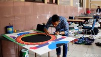 Lomba Kaligrafi Islam yang di ikuti 13 Kecamatan di Kota Tangerang menjadi satu rangkaian dalam MTQ ke 21 Tingkat Kota.