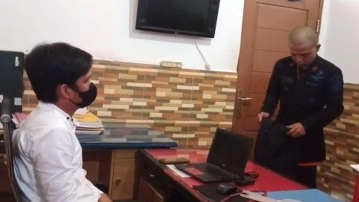 Brimob gadungan di Sulbar ditangkap saat akan melamar pacarnya (Dok. Istimewa)