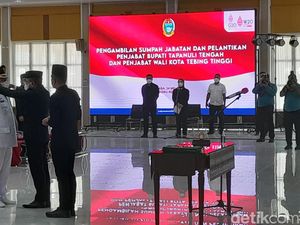 Gubsu Lantik Pj Bupati Tapteng dan Walkot Tebing Tinggi