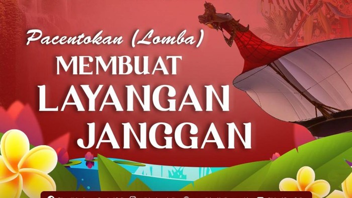 Jantra Tradisi Bali tahun ini dirangkai dengan berbagai kegiatan, salah satunya pacentokan (lomba) membuat layangan janggan.
