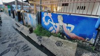 Sebelum pandemi COVID-19, Kampung Lukis kerap didatangi turis asing. Sayangnya, sekarang pengunjungnya sepi. Foto: Putu Intan/detikcom