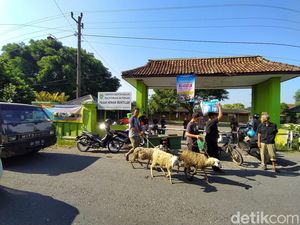 Pasar Hewan Magelang Ditutup, Pedagang Jualan Kambing di Pinggir Jalan