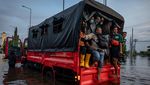 Penampakan Pelabuhan Tanjung Emas Semarang Saat Terendam Banjir Rob