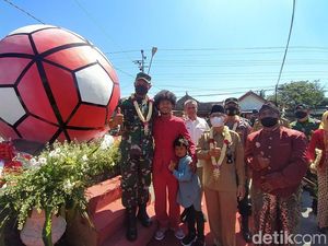 Desa Asal Bagas Kaffa-Bagus Kahfi Dicanangkan sebagai Kampung Bola