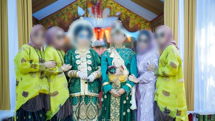 Viral pernikahan bocah di  Wajo, Sulawesi Selatan.