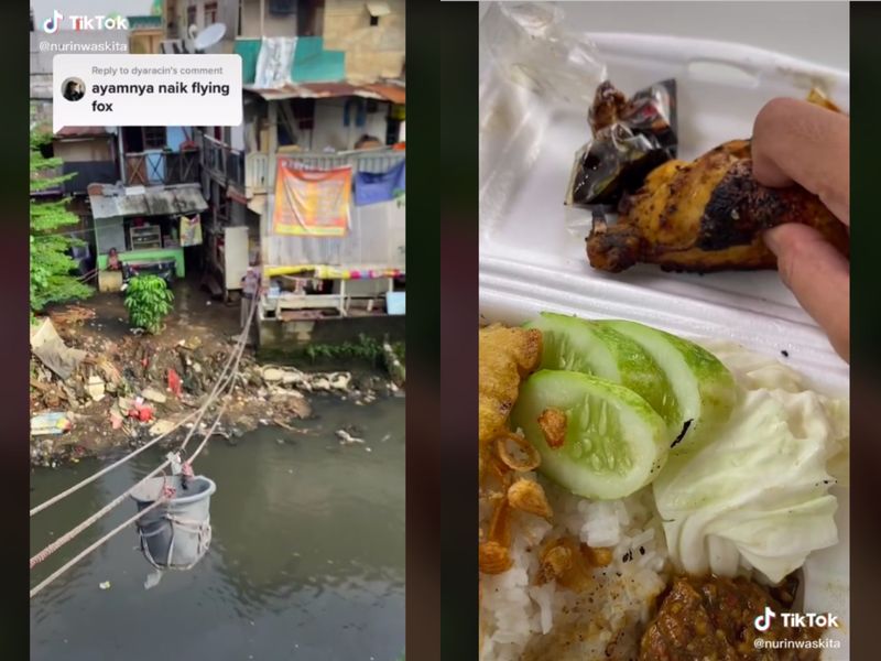 Warung kerek diseberang kali