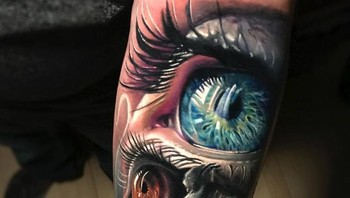 Tato mata seperti ini bisa dibikin seperti punya efek tiga dimensi. Foto: Brightside