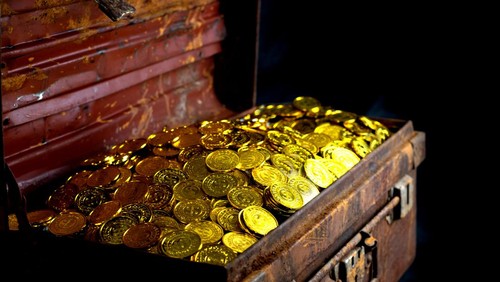 Ilustrasi harta emas