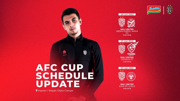 Jadwal Bali United di AFC Cup 2022