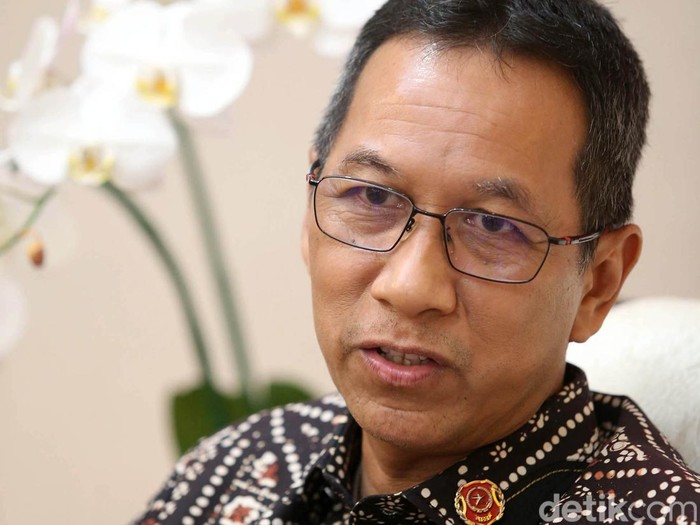 Tim detikcom berbincang dengan Kepala Staf Kepresidenan Heru Budi Hartono di Kantornya, Jakarta, Rabu (25/5/2022).