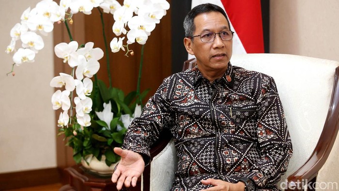 Tim detikcom berbincang dengan Kepala Staf Kepresidenan Heru Budi Hartono di Kantornya, Jakarta, Rabu (25/5/2022).