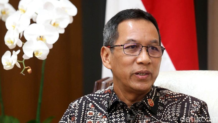 Tim detikcom berbincang dengan Kepala Staf Kepresidenan Heru Budi Hartono di Kantornya, Jakarta, Rabu (25/5/2022).