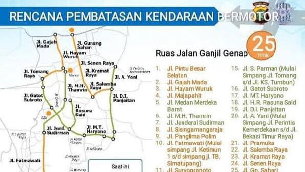Peta 25 Titik Ganjil Genap Dki Jakarta 169 ?w=620