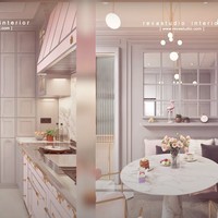 Disebut Raffi Ahmad menghabiskan budget yang lebih mahal dari mobil Lamborghini miliknya, begini penampakan dapur di rumah baru Raffi-Nagita. Dapurnya itu tampak mewah dengan meja yang serba marmer. Foto: YouTube/Rans Entertainment