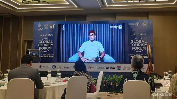 Sandiaga Uno meresmikan tanggal annual meeting Global Tourism Forum 2022