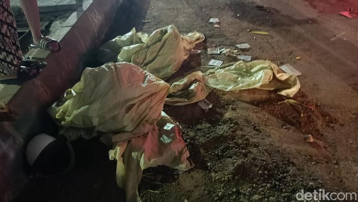 Kecelakaan di Pancoran depan Menara Saidah (Karin Nur Secha/detikcom)