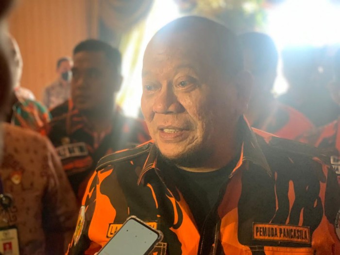 Ketua Majelis Pimpinan Wilayah (MPW) Pemuda Pancasila Jatim sekaligus Ketua DPD RI, La Nyalla Mattalitti