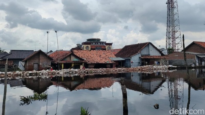 Kondisi terkini banjir rob di Kota Pekalongan, Kamis (26/5/2022).