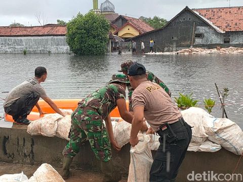 Kondisi terkini banjir rob di Kota Pekalongan, Kamis (26/5/2022).