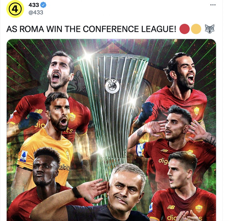 Meme AS Roma Mourinho