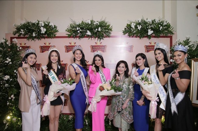 Selain Miss Universe 2021, ratu kecantikan lainnya juga ikut bergabung dalam acara ramah tamah tersebut. Mereka adalah Miss International 2019 Bint Sireethorn dan Runner Up 1 Miss Supranational 2021 Karla Guilfu Acevedo. Foto: Instagram/@officialputeriindonesia