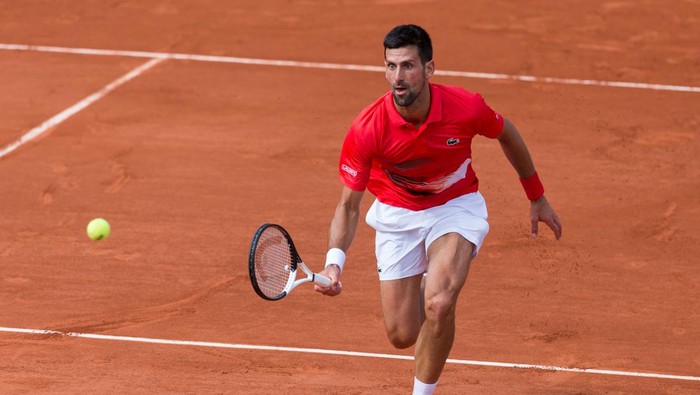 Novak Djokovic (SRB)  during the day four of Roland Garros on May 25, 2022 in Paris, France. (Photo by Foto Olimpik/NurPhoto via Getty Images)