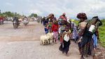 Potret Warga Sipil Kongo Melarikan Diri Gegara Konflik