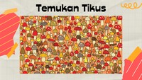 Petunjuknya si tikus sedang bersembunyi dan hanya menampakkan kepalanya.