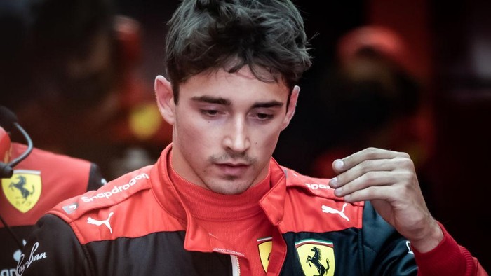 BARCELONA, SPAIN - MAY 22: Charles Leclerc (MCO) Team Scuderia Ferrari, F1-75, Ferrari 065 engine seen during the F1 World Championship Grand Prix of Spain on May 22, 2022 in Barcelona, Spain. (Photo by Cristiano Barni ATPImages/Getty Images)
