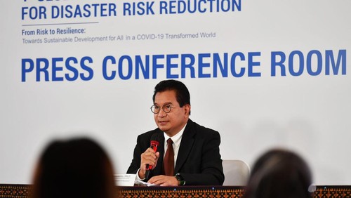 Ketua Tim Pakar dan Juru Bicara Satgas Penanganan Covid-19 Nasional memastikan peserta dan panitia penyelenggara GPDRR di Nusa Dua Bali terskrining dengan baik.