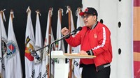 Dalam sambutannya, ketua baru KONI Kabupaten Cianjur Muhamad Abdul Azis Sefudin harapkan peningkatan prestasi olahraga di Kabupaten Cianjur dengan memantapkan visinya yaitu SIMANJUR (Sinergi, Maju dan Juara).