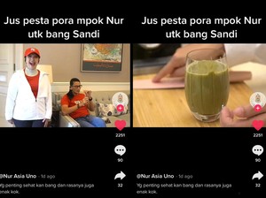 Nur Asia Bikin Jus Pesta Pora untuk Sandiaga Uno, Ini Racikannya