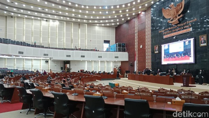 Suasana Rapat Paripurna DPRD Sumut.