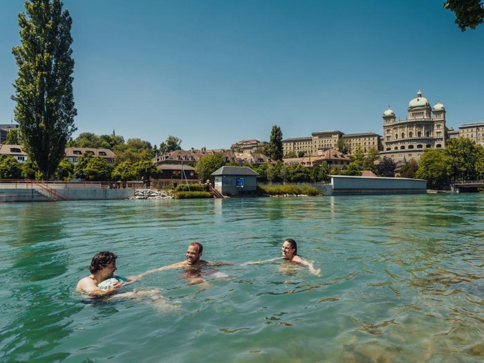 Sungai Aare di Bern, Swiss