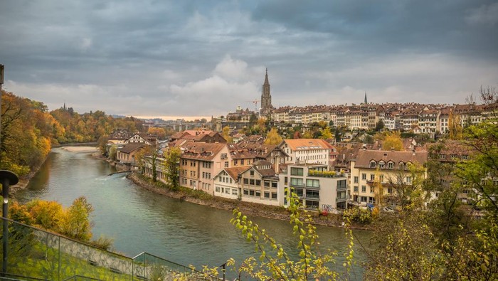 Kota Bern dan Sungai Aaree Swiss