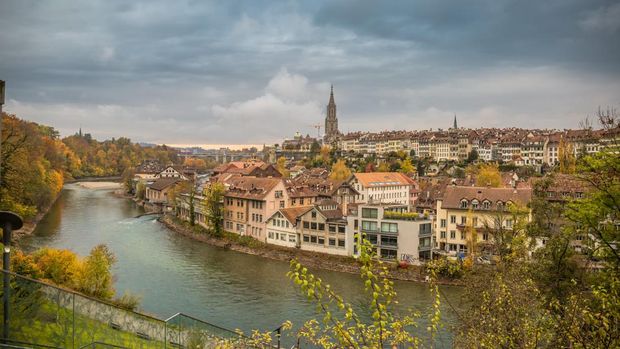 Kota Bern dan Sungai Aaree Swiss
