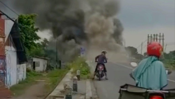 Tangkapan Layar video kebakaran