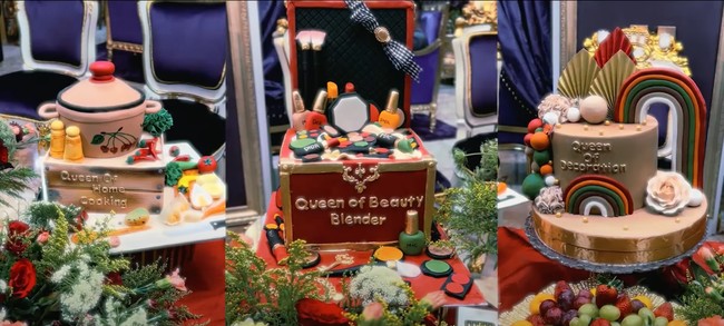 Walaupun hanya dirayakan di rumah dan bersama keluarga, namun sang bunda, Ala Alatas tak mau setengah-setengah. Ia telah mendekorasi rumahnya itu sedemikian rupa dan menyiapkan 3 kue ulang tahun untuk anak-anaknya. Foto: YouTube/Tasya Farasya