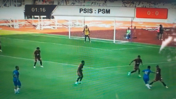 Babak pertama PSIS 1-1 PSM.